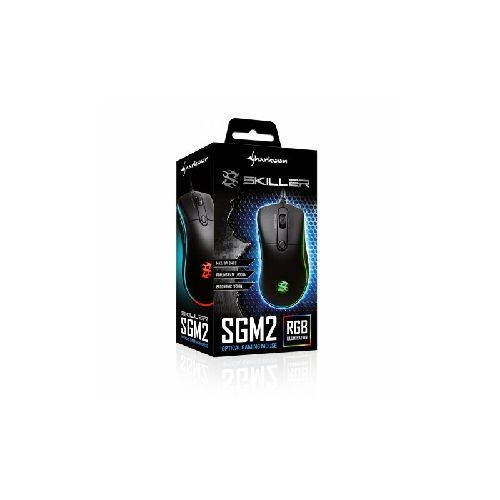 Mouse Gamer Sharkoon Skiller Sgm2 6400dpi Rgb Usb Negro