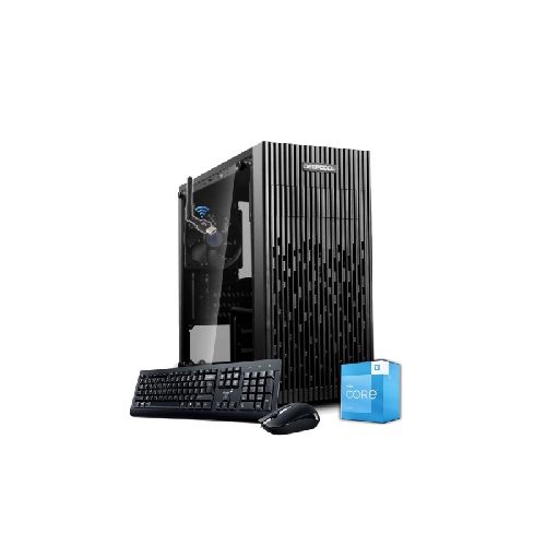 Equipo PC Intel Core i3 13100 13va Gen Ram 16Gb Ddr4 Ssd Nvme 500Gb Wifi Windows 11 64bit Teclado Mouse y Parlantes