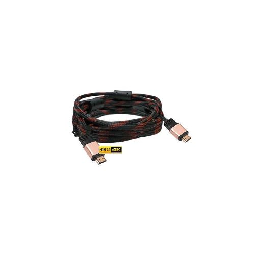 Cable Hdmi 2.0 4K 5mts Mallado Con Filtros Macho a Macho