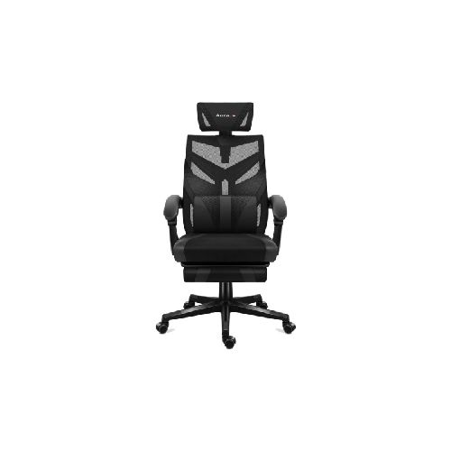 Silla Gamer HUZARO HZ-Combat 5.0 Air Mesh Tejido de Carbono Hasta 140kg Regulable Reclinable Almohadilla Reposapies