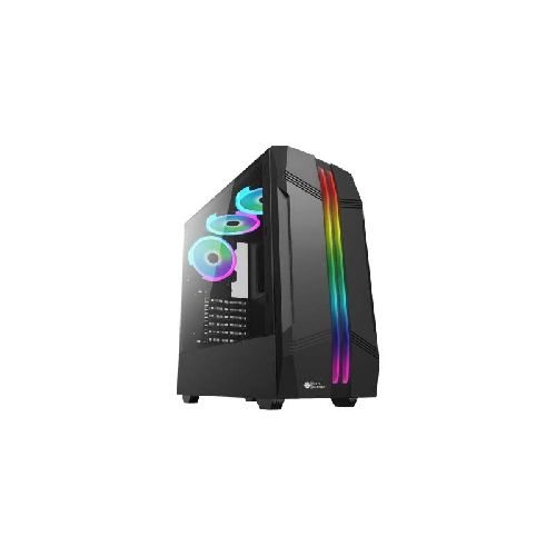 Gabinete Gamer Shot Gaming 8013 Rgb Atx Con Lateral De Vidrio Templado