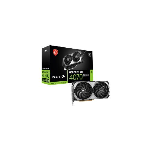 Tarjeta De Video MSI Rtx 4070 Super Ventus 2x 12Gb GDdr6X Dual Fan Hdmi Dp Nvidia GeForce Pci-e 4.0 DirectX OpenGL