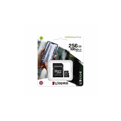 Memoria Micro SD Kingston 256Gb Canvas Plus 100mb/s C10