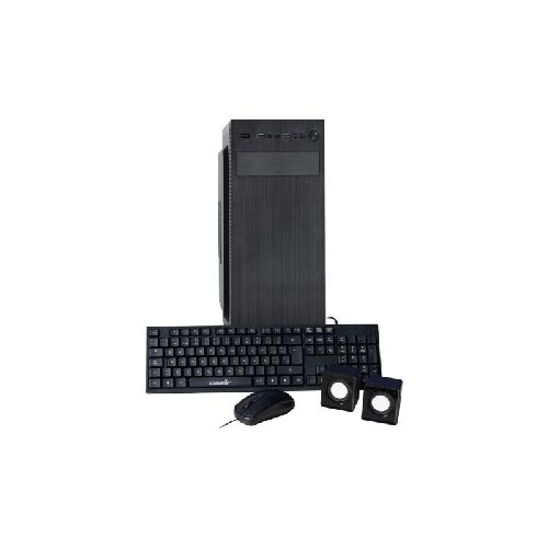 Combo Gabinete COMSTAR GCOCS-CCSHEXIH con fuente de poder 550W Mid Tower Teclado Mouse y Parlantes