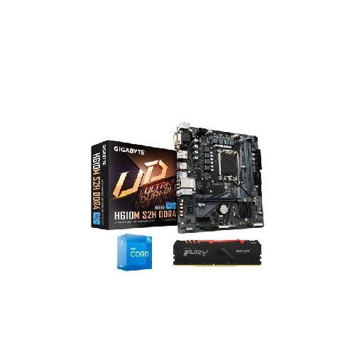 Kit Actualizacion Intel Core I5 12400 Ram 8Gb Ddr4 3200Mhz Rgb Motherboard h610