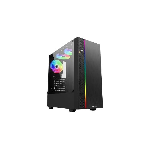 Gabinete Gamer Shot Gaming 8016 Rgb Atx Con Lateral De Vidrio Templado