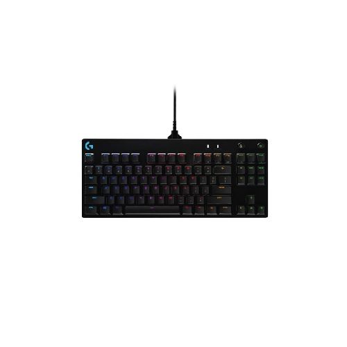 Teclado Gamer Logitech G Pro Mecanico Rgb LightSync Con Teclas Intercambiables Switchs Gx Blue