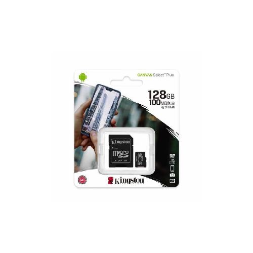 Memoria MicroSD Kingston 128Gb Canvas Plus 100mb/s C10