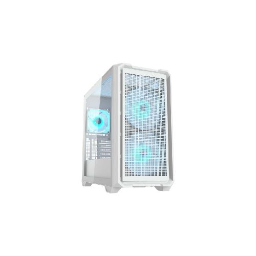 Gabinete Gamer COUGAR MX600 Mini + 3 Fan Argb 120mm y 160mm Mini Tower Usb 3.0 Blanco