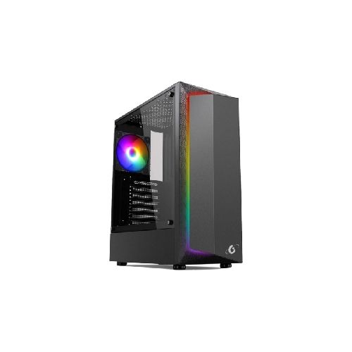 Gabinete Gamer Gravity Rg08 Rgb Frontal Atx Lateral De Vidrio Templado + 1 Fan Rgb 120mm