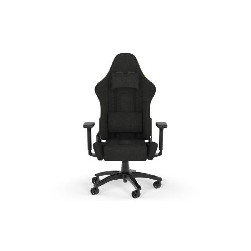 Silla Gamer Corsair Tc100 Fabric Relaxed Soporta Hatsa 120Kg Regulable Renclinable 160 Grados Almohadones Negro