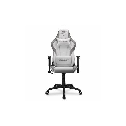 Silla Gamer Cougar Armor Elite Blanco Hasta 120Kg Regulable Ergonomica Reclinable 160Grados Almohadones