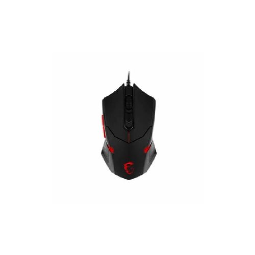 Mouse Gamer Optico Msi Interceptor Ds B1 1600 Dpi Cableado Negro