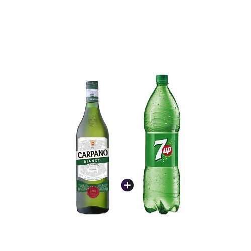 Vermouth Carpano Bianco 950ml + 7UP 1.5LT