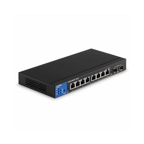 Linksys Switch de 8 puertos Administrado Gigabit Ethernet 2 SFP 1G Uplinks TAA Compliant (LGS310C)