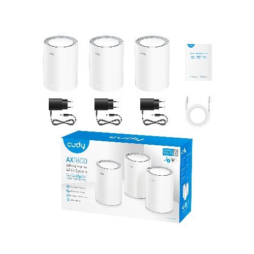 cudy Access Point AX1800 Sistema WiFi 6 Mesh para todo el hogar 3-Pack (M1800)