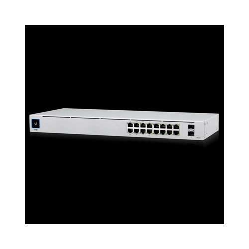 Ubiquiti Switch de 16 puertos con 8 puertos PoE 42W (USW-16-POE)