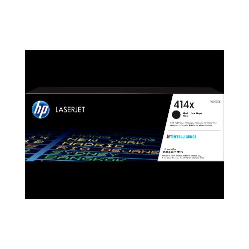 Cartucho de Tóner Original de Alto Rendimiento HP LaserJet 414X negro (W2020X)