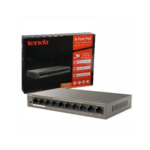 Switch PoE Tenda 10 puertos