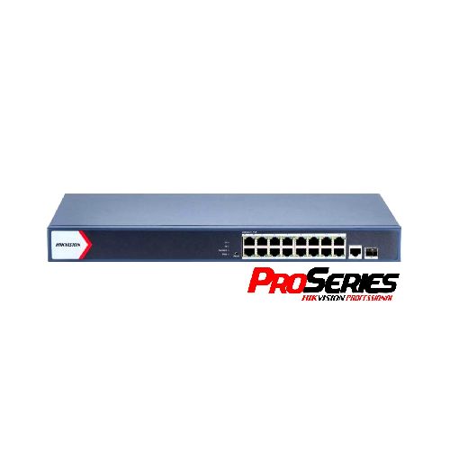 Switch PoE Hikvision PRO 16 puertos gigabit 230w admin.