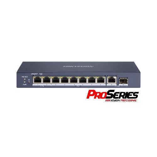 Switch PoE Hikvision PRO 8 puertos gigabit 110w