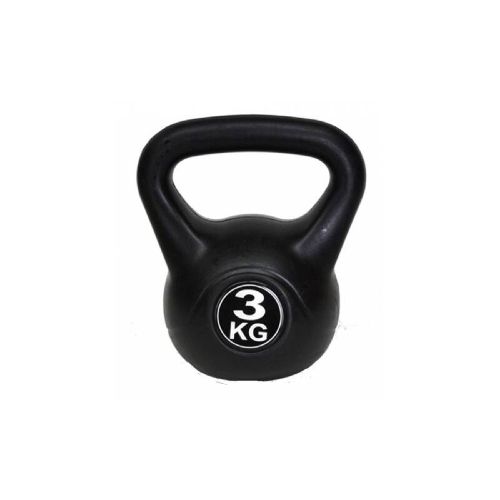 Pesa Rusa Kettlebell De Mano Recubierta De Plastico 3 Kg