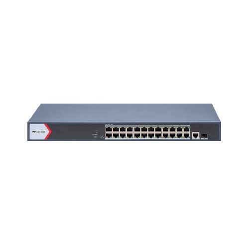 Switch PoE Hikvision 24 puertos gigabit 230w admin.