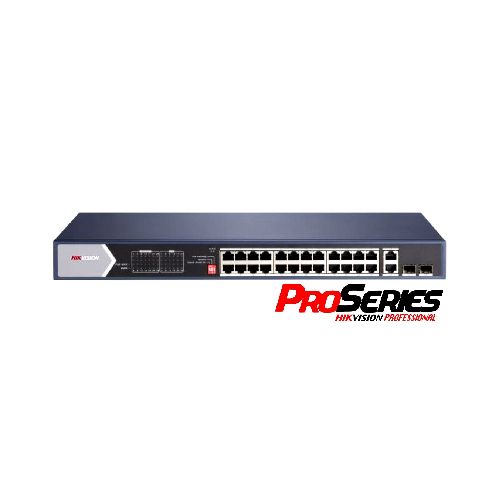 Switch PoE Hikvision PRO 24 puertos gigabit 370w