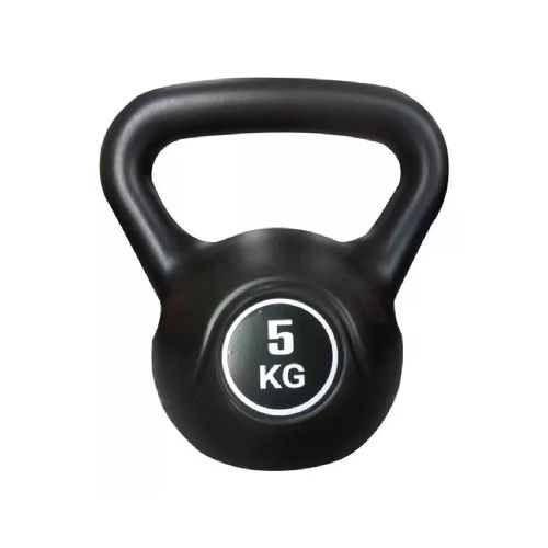 Pesa Rusa Kettlebell De Mano Recubierta De Plastico 5 Kg