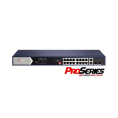 Switch PoE Hikvision PRO 16 puertos gigabit 225w