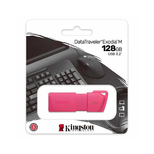 Pendrive Kingston 128 Gb  Usb 3.2 Neon Pink