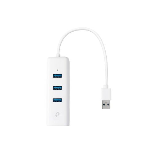 Adaptador de Red USB 3.0 a Ethernet Gigabit Y 3-Port Hub USB TP-LINK UE330