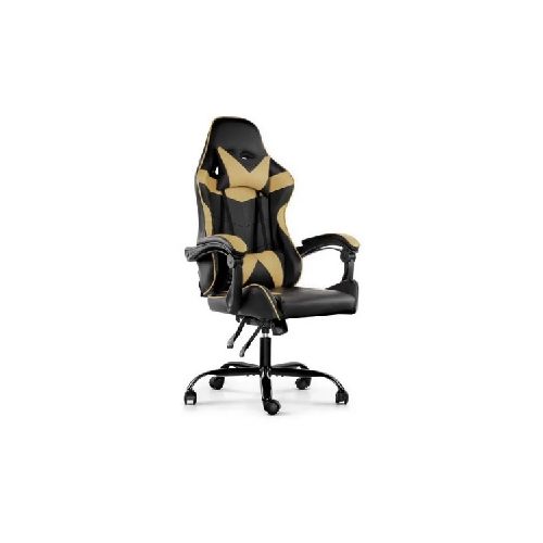 Silla Gamer Lumax ROM negro/dorado