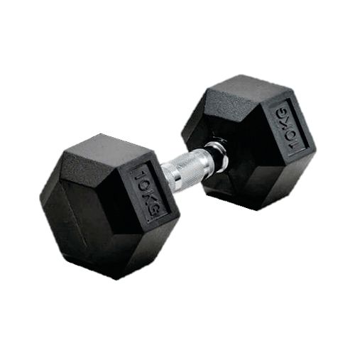 Mancuerna Hexagonales Hierro Recubierto Dumbbell 10kg