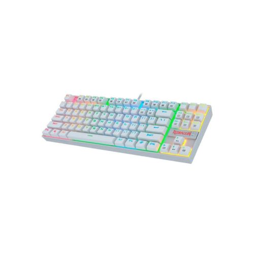 Teclado Gamer Redragon Kumara White RGB Switch Blue