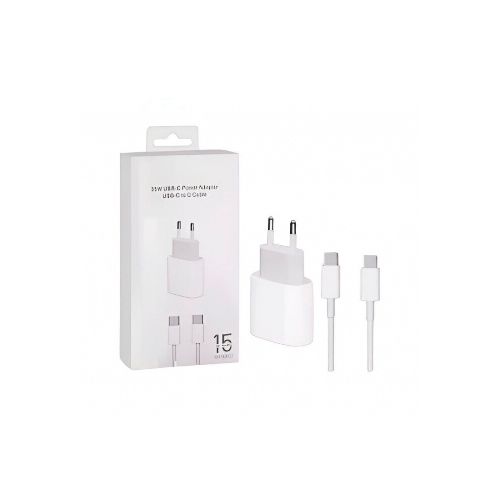 Cargador 35w USB-C + Cable USB-C a USB-C 1 Metro