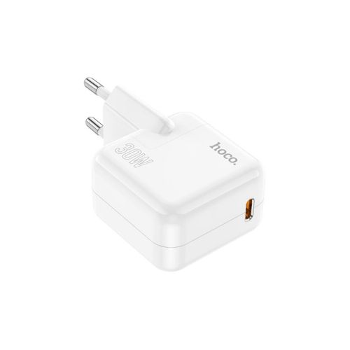 Cargador de Pared HOCO C112A USB-C 30W Blanco