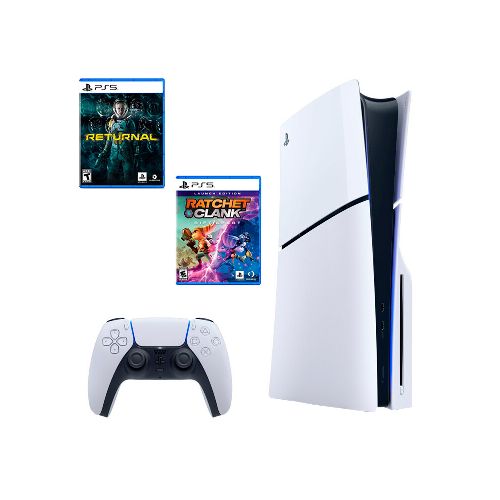 Consola Sony Playstation 5 Slim Standard PS5 1TB + 2 Juegos