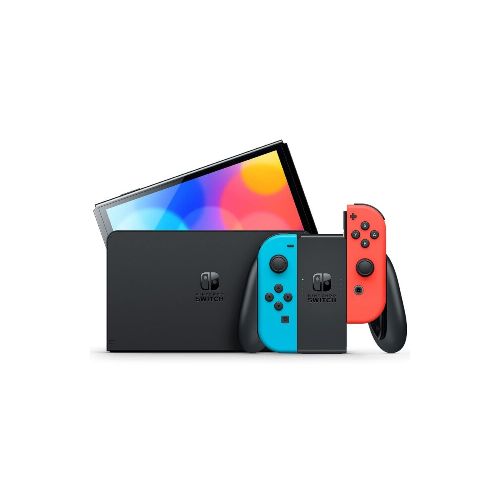 Consola Nintendo Switch OLED con Joy-Con Azul y Rojo Neón