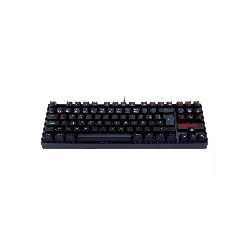 Teclado Gamer Redragon Kumara Rainbow Black Switch Red