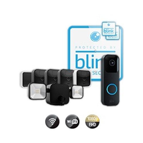 Kit De Seguridad Inalámbrico Blink Visión Nocturna Wifi 1080p