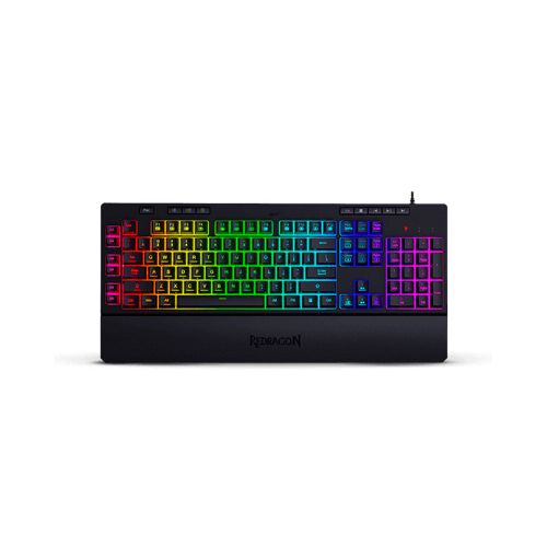 Teclado Gamer Redragon Shiva K512 RGB Membrana Negro