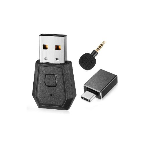 Adaptador BT a USB de Audio y Micrófono para PS4 y Switch