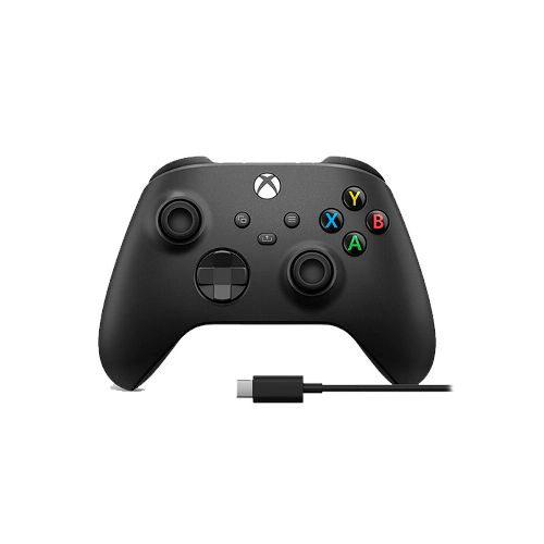 Joystick inalámbrico Microsoft para Xbox Black + Cable