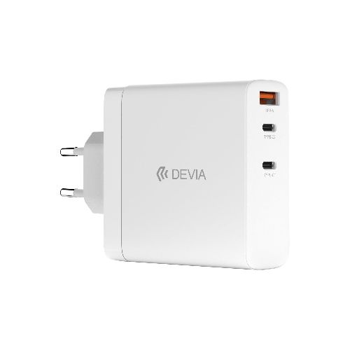 CARGADOR DE PARED 140W 2 USB-C + USB-A GAN EU DEVIA EXTREME SPEED  