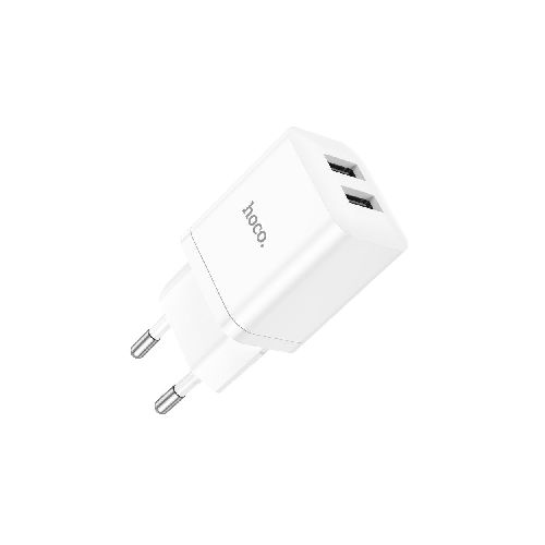 CARGADOR DE PARED HOCO N25 DUAL PORT USB-A 2.1A EU  