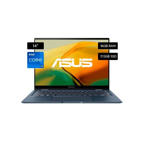 Notebook ASUS Zenbook 14 Táctil 512GB SSD / 16GB RAM Intel Core I7 UP3404VA-KN073W Español  