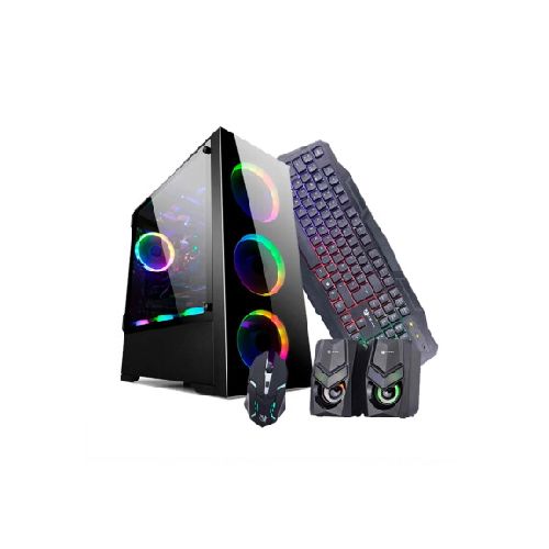 PC GAMER PREMIUM 3 Intel i3 - 10ª GEN. RAM 8GB, Disco sólido 128GB+Disco Duro 500GB. Tarjeta RX 550 de 4GB DDR5