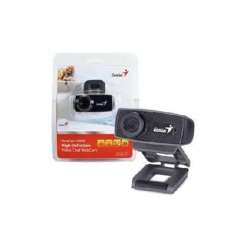 Webcam Genius FACECAM 1000X HD c/micrófono USB