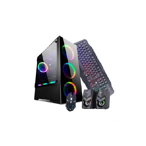 PC GAMER CROMO. Micro AMD Ryzen 7 5700G. RAM 32GB. Disco Sólido 480GB+D.Duro 500GB. Tarjeta Geforce 3060 12GB DDR6